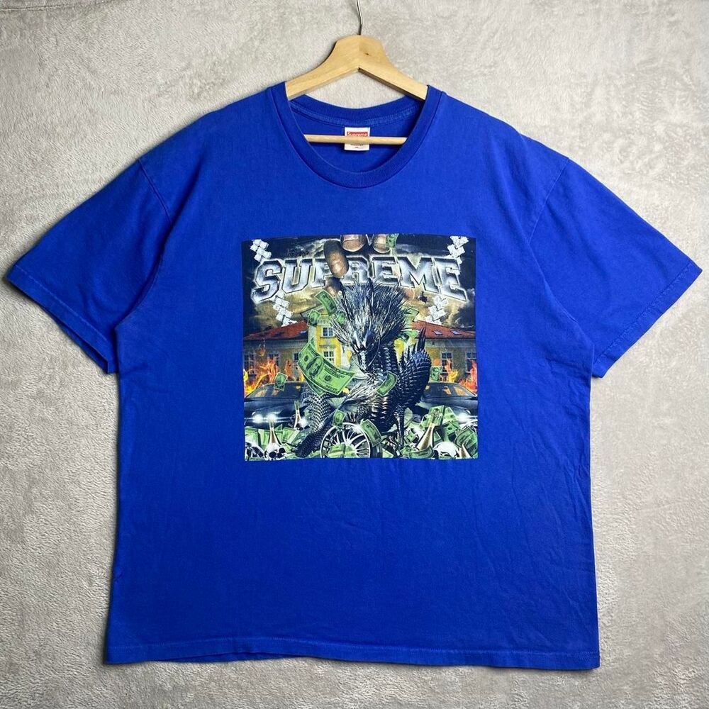 Supreme Men's Blue T-shirt